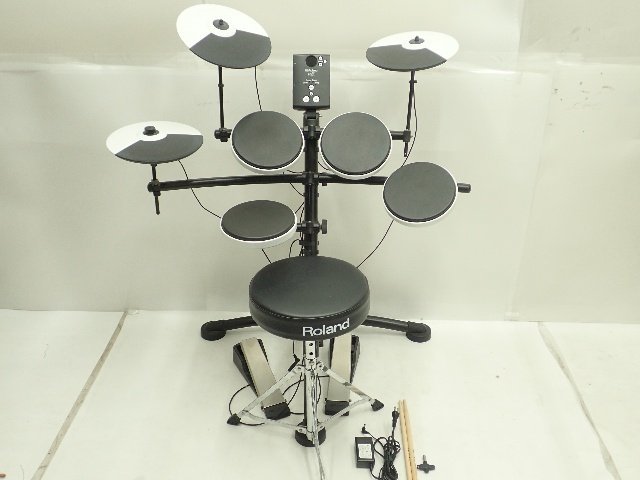 Roland ローランド V-Drums TD-1 電子ドラムセット スローン/スティック付き ¶ 6D734-1_画像1