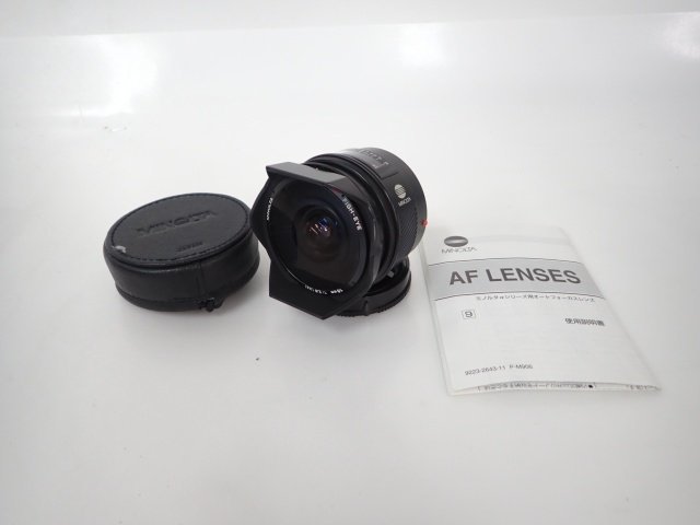 MINOLTA AF FISH-EYE 16mm F2.8 ミノルタ フィッシュアイ 魚眼レンズ ミノルタ/ソニーAマウント 説明書付き △ 6D5BA-92_画像1