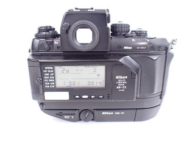 Nikon ニコン F4 フィルム一眼レフカメラ ボディ MF-23 マルチコントロールバック 説明書付 ∴ 6D5BA-24_画像5