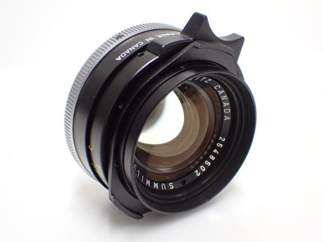 外観良品 Leitz Leica SUMMILUX 35mm F1.4 第1世代 ライツ ライカ ズミルックス Mマウント 1972年頃 12504 フード付 ∬ 6D1CB-26_画像2