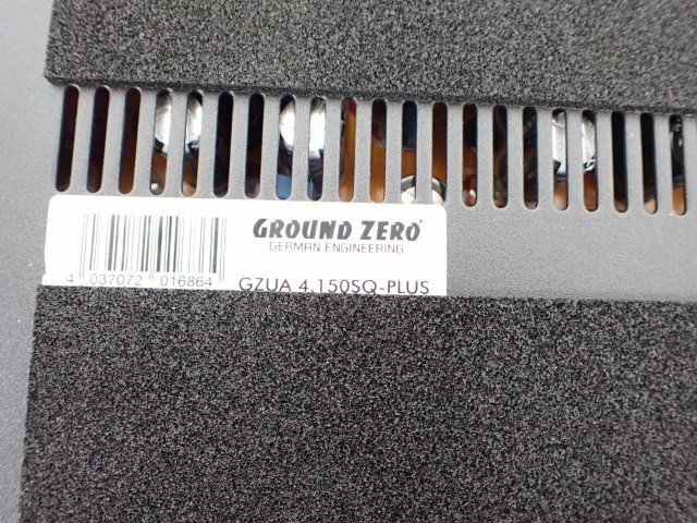 【美品】 GROUND ZERO GZUA4.150SQ-PLUS 4chアンプ カーオーディオ △ 6D8BF-1の画像5