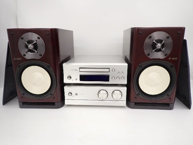 ONKYO オンキョー プリメインアンプ A-933 + CDプレーヤー C-733 +スピーカー D-302E 2007年製 セット 配送/来店引取可 ∽ 6D891-1