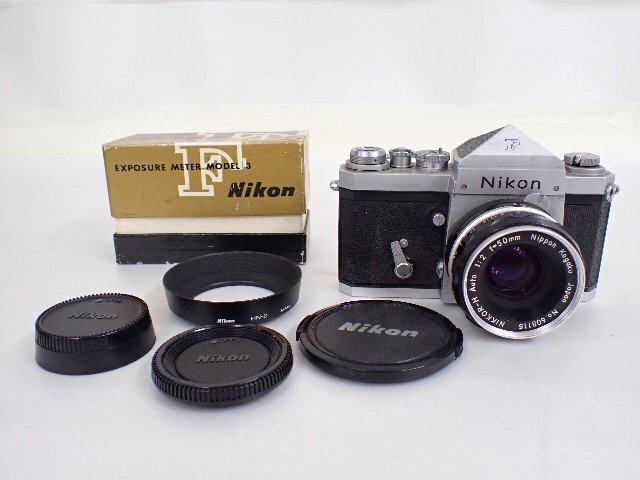 Nikon ニコン F フォトミック 一眼レフフィルムカメラ Nikkor-H Auto F2 50mm レンズ/メーターIII付き ∴ 6D9CA-4_画像1