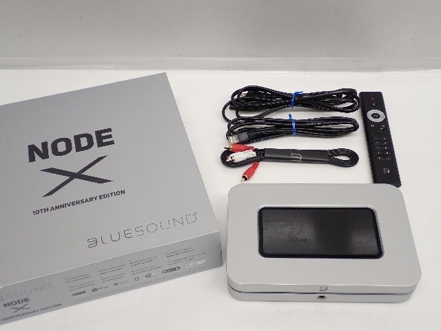 PDN BLUESOUND NODE X 10TH ANIVERSARY EDITION 限定120台 ワイヤレスミュージックストリーマー ピーディーエヌ 元箱/リモコン付∩6DA0A-3_画像1