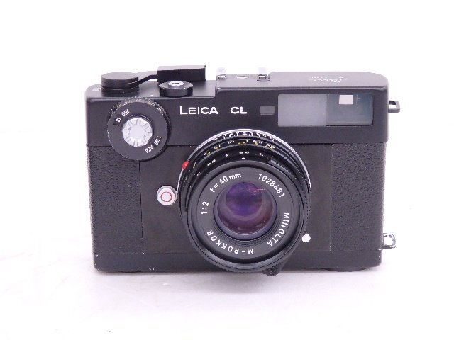 LEICA/ライカ コンパクトレンジファインダー CL/標準レンズ M-ROKKOR 40mm F2 傾斜カム レンズフード付 ◆ 6DC2C-1_画像3