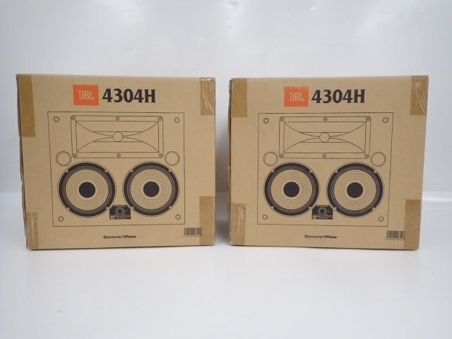 【未開検査用 綿手袋封品】JBL 4304H ダブルウーファー採用2WAYコンパクトスピーカー ペア ジェイビーエル シリアル連番 (1) △ 6DC1D-1の画像4