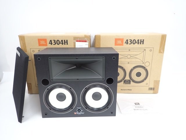 【未開封1つ開封品1つ】JBL 4304H ダブルウーファー採用2WAYコンパクトスピーカー ペア ジェイビーエル オーディオ (2) △ 6DC1D-2_画像1