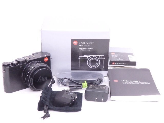 LEICA/ライカ 3倍VARIO-SUMMILUX ズームレンズ搭載コンパクトデジカメ D-LUX7 ブラック 19141 オートレンズキャップ付 ◆ 6DC01-1_画像1