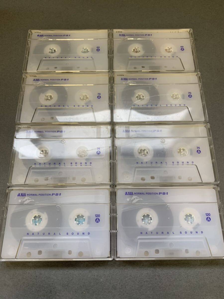中古 カセットテープ AXIA アクシア PS1 8本セットの画像1