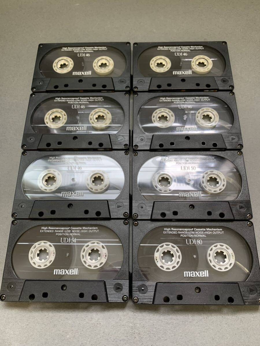 中古 カセットテープ maxell マクセル UDI 8本セット_画像2