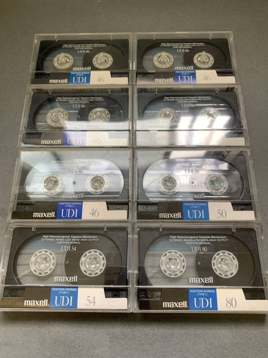 中古 カセットテープ maxell マクセル UDI 8本セット_画像1