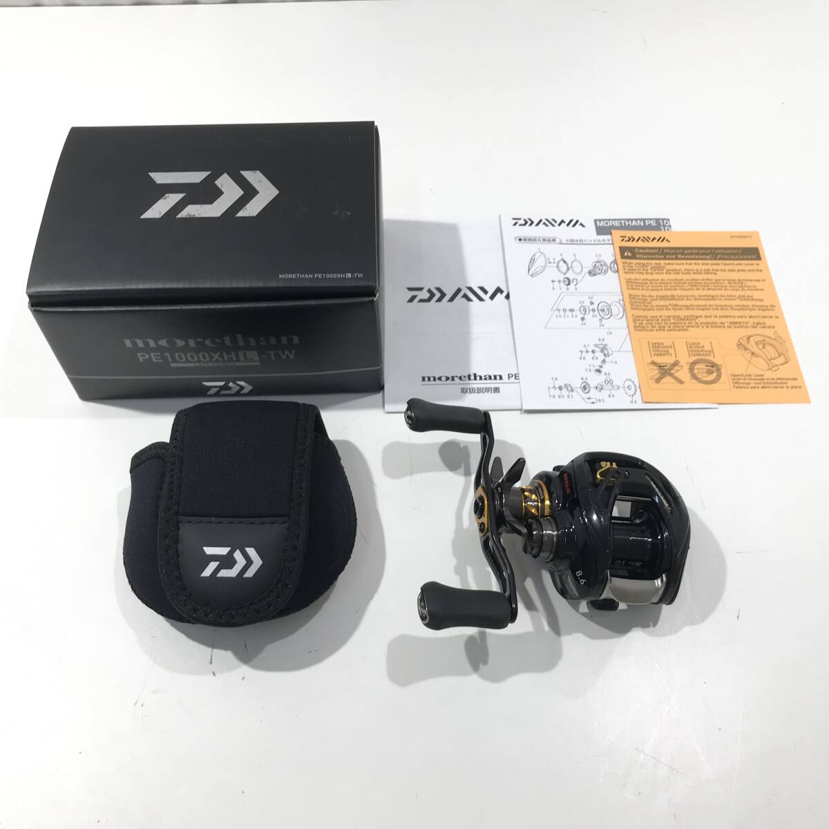 1円スタート 中古 DAIWA ダイワ モアザン PE1000XHL-TW 釣具 リール ベイトリール_画像1