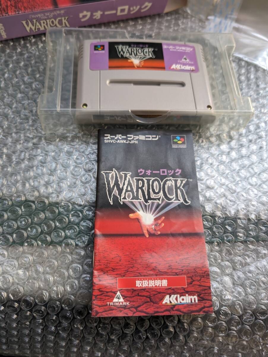 SFC スーパーファミコン ウォーロック Warlock  ソフト 箱 説明書付き 中古の画像2