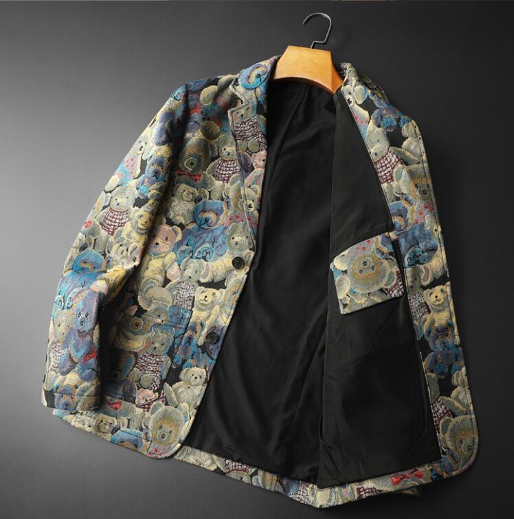 メンズ テーラードジャケット ビジネスジャケット スーツジャケット ブレザージャケット シングルスーツ ブルゾン ブルー M~4XLの画像4