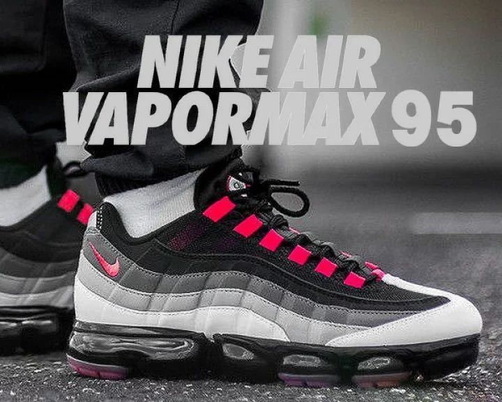 NIKE AIRMAX VAPORMAX PLUS 95 27.5 BRG08 ナイキ エアマックス ヴェイパーマックス ブラック レッド スニーカー_画像2