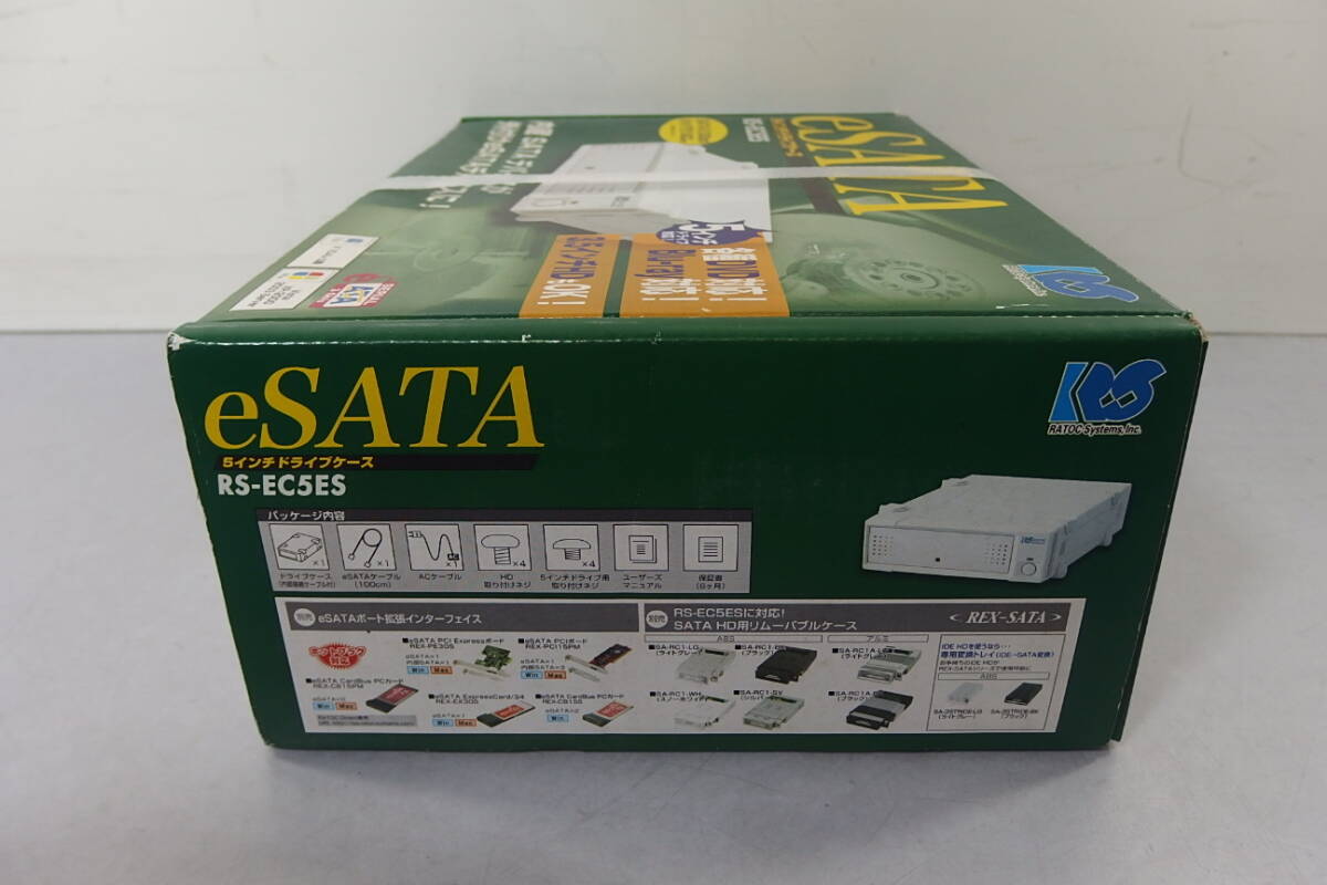 * new goods unopened RATOC/RS(latok system ) eSATA 5 -inch drive case RS-EC5ES Drive BOX/ Drive box /HDD/Blu-ray(BD)/DVD