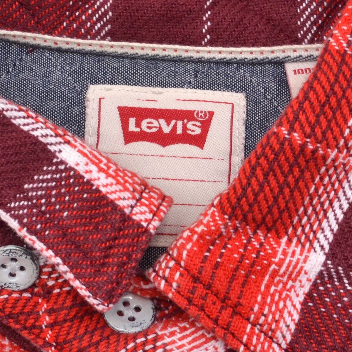 Levis リーバイス ネルワークシャツ チンストラップ 長袖 トップス 61245-0002 Sサイズ メンズ 中綿入 M636505_画像3