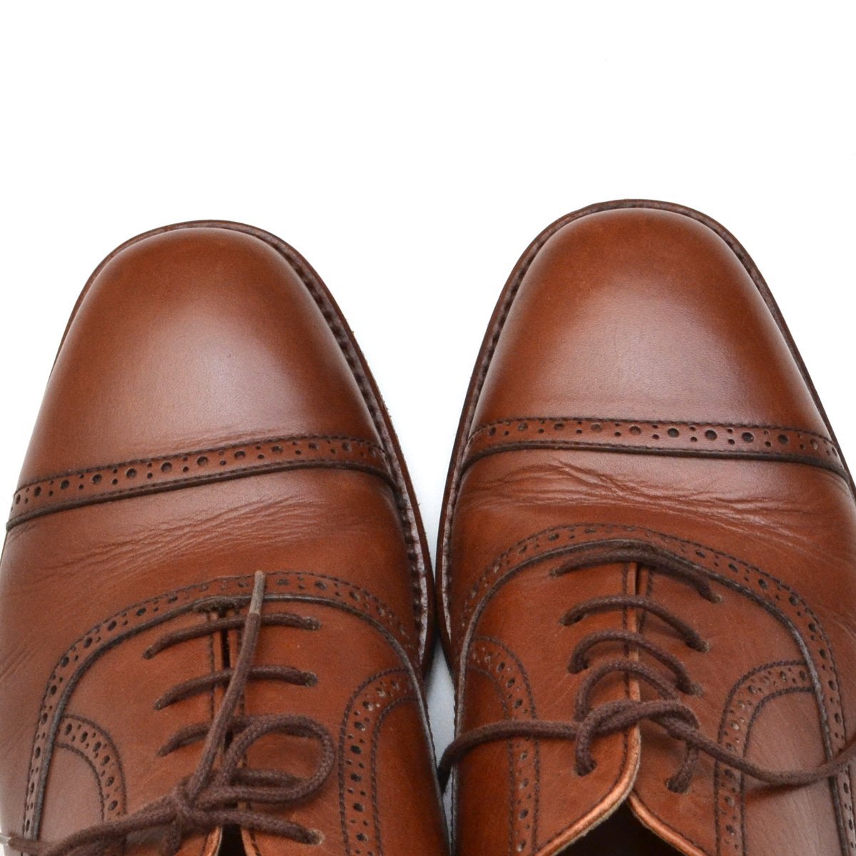 Henry Cottons ヘンリーコットンズ ストレートチップ レザーシューズ 革靴 7サイズ Custom Grade Made by LOBBS M706030_画像4