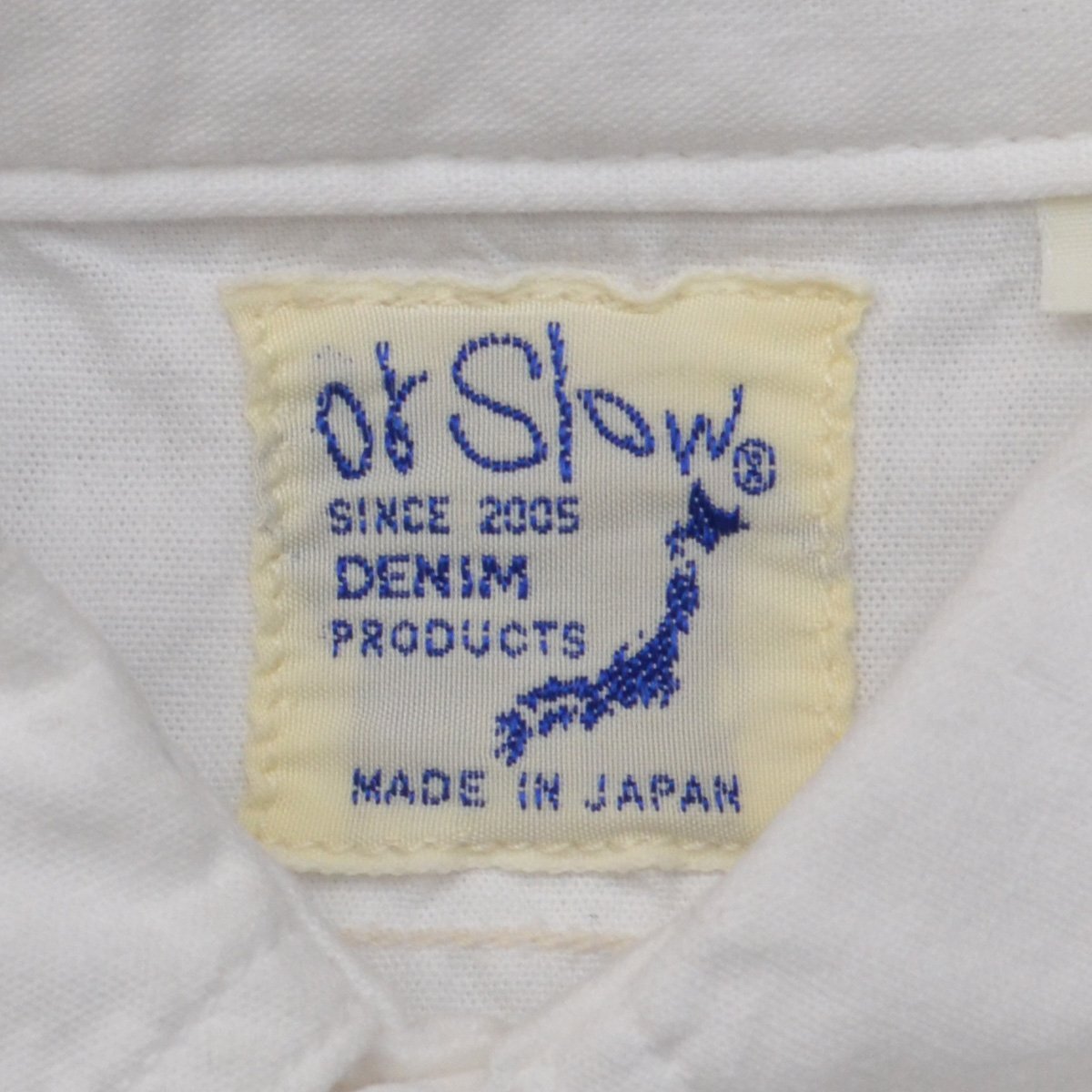 定価19800円 orSlow オアスロウ ホワイトシャンブレー ワークシャツ CHAMBRAY WORK SHIRT ホワイト 1サイズ メンズ M786540_画像6