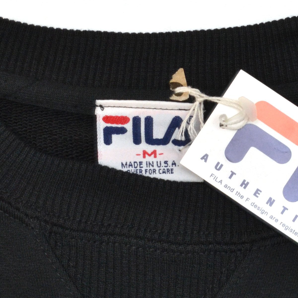デッドストック FILA フィラ USA製 ヴィンテージ　ボックススウェットシャツ 長袖 トップス Mサイズ メンズ M689714_画像4