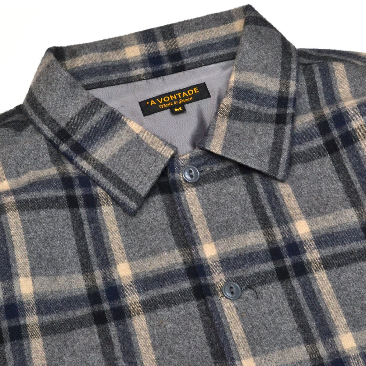 定価23100円 A VONTADE アボンタージ Crazy Check Open Shirts クレイジーチェックオープンシャツ Mサイズ メンズ M815543_画像6