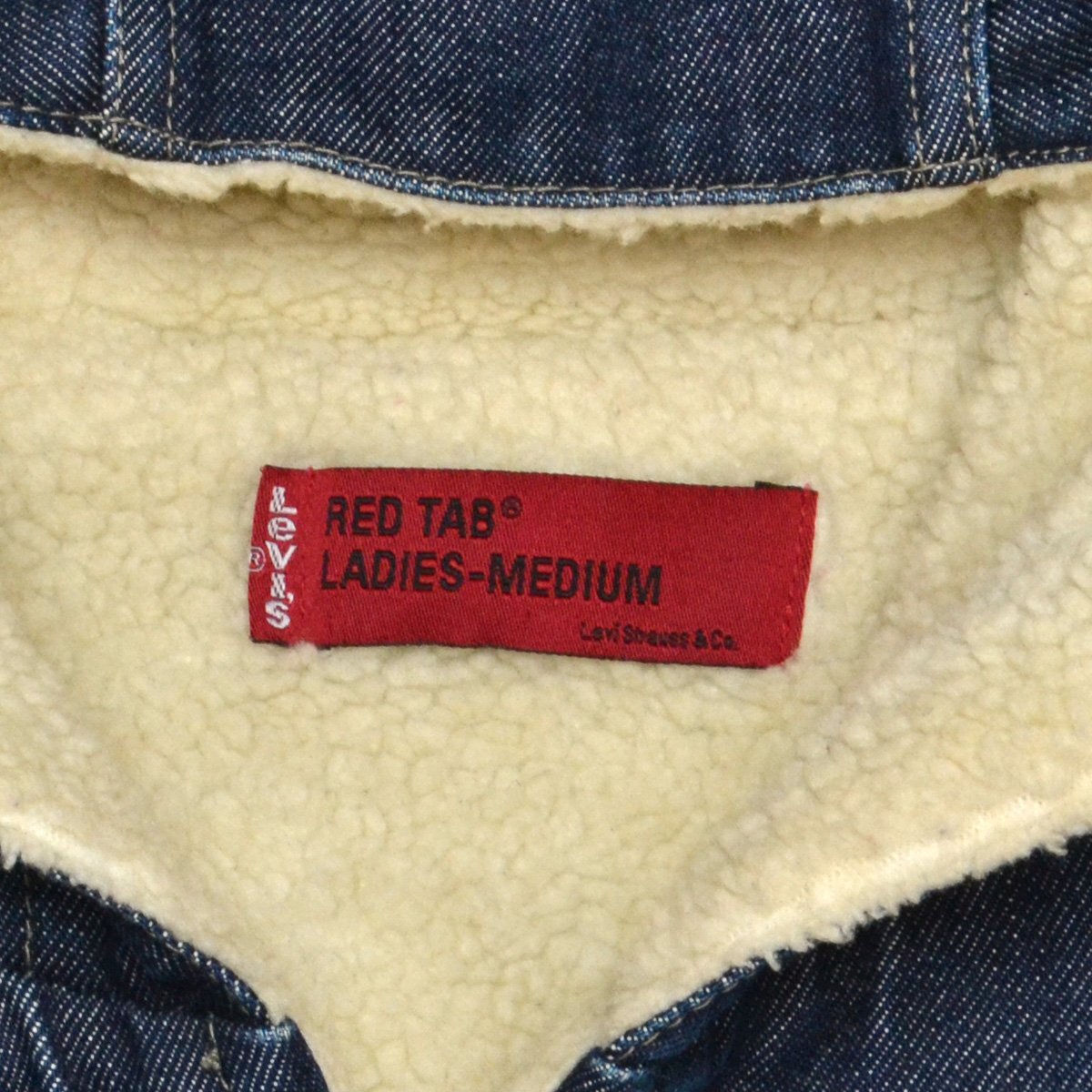 Levi's RED TAB リーバイスレッドタブ 内ボア フーデッドデニムボアブルゾン ジャケット Mサイズ メンズ M746116_画像6