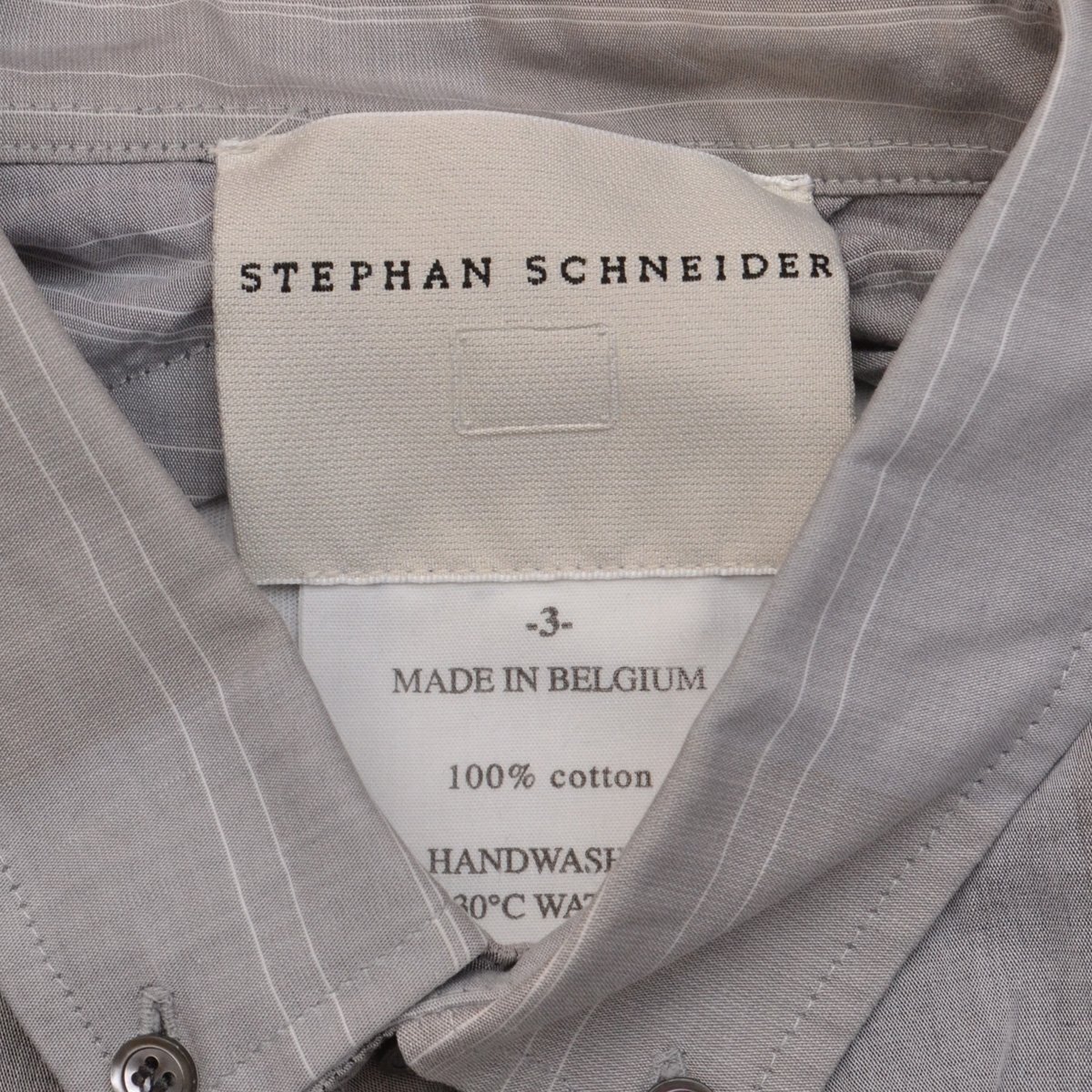 STEPHAN SCHNEIDER ステファンシュナイダー BDシャツ ボタンダウンシャツ ベルギー製 長袖 3サイズ メンズ M700125_画像4