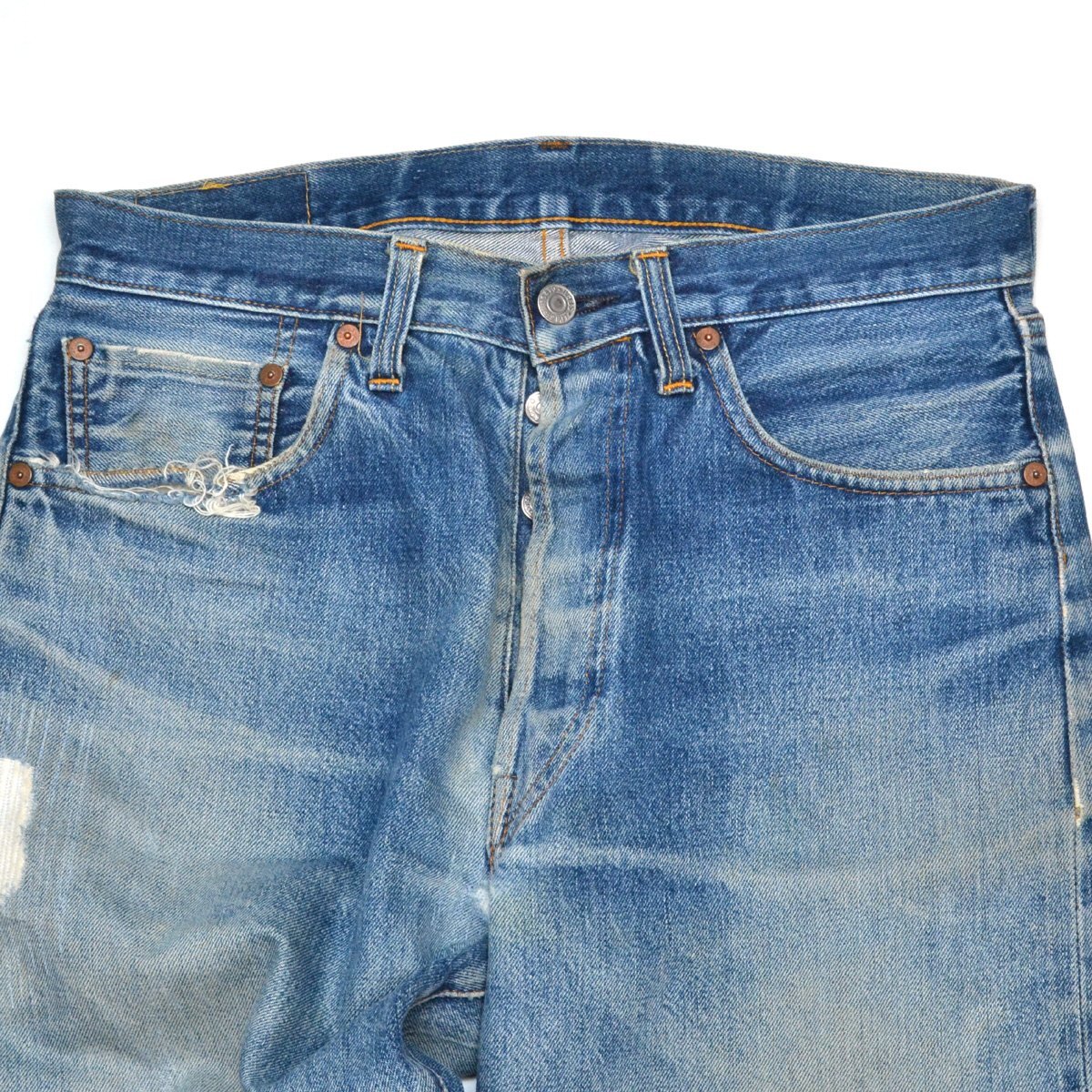 LEVI'S リーバイス MADE IN USA 555 バレンシア工場 501XX BIGE復刻 501-0004 W32 メンズ セルビッチデニムパンツ ジーンズ M838043_画像6