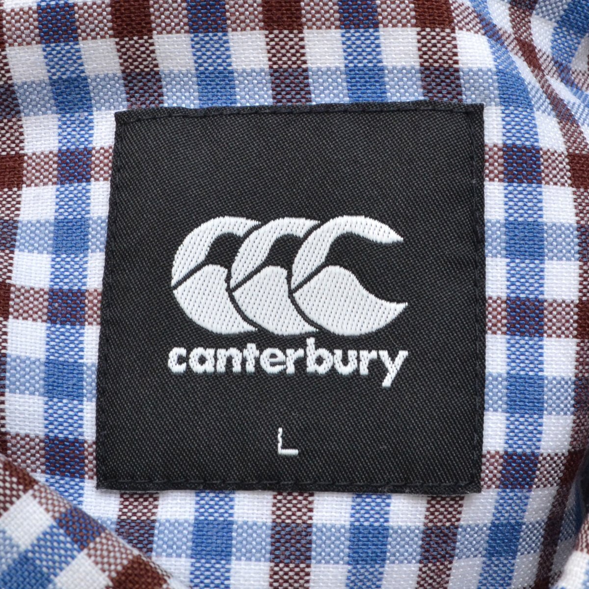 CANTERBURY カンタベリー チェックボタンダウンシャツ BDシャツ 8021679N00 Lサイズ メンズ トップス M836006の画像3