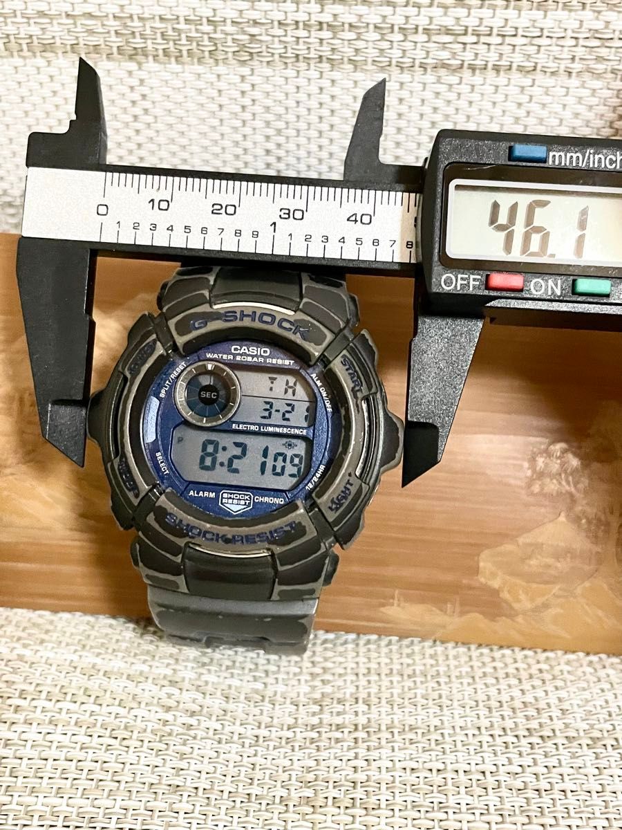 [限定特価品:ランクB-/稼働品]CASIO カシオ G-SHOCK G-2000/青文字盤/ブルー×ブラック/腕時計