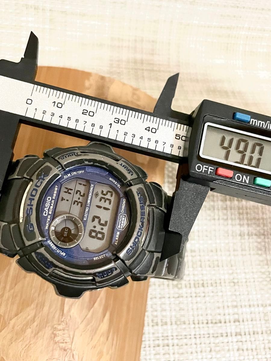 [限定特価品:ランクB-/稼働品]CASIO カシオ G-SHOCK G-2000/青文字盤/ブルー×ブラック/腕時計