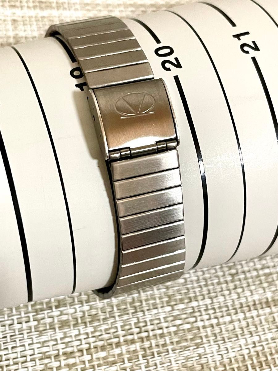 [スイス製:デッドストック級:美品/稼働]PER VALENTINO ヴァレンチノ ブレスウォッチ/2Pダイヤ/ビンテージ/腕時計