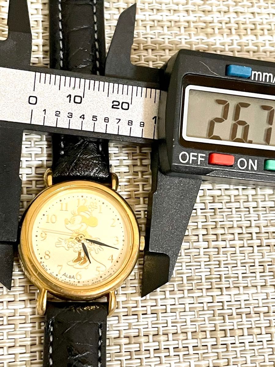 [希少:ヴィンテージ美品/稼働]SEIKO ALBA セイコー アルバ ディズニータイム/ミニーマウス/1988年製/腕時計