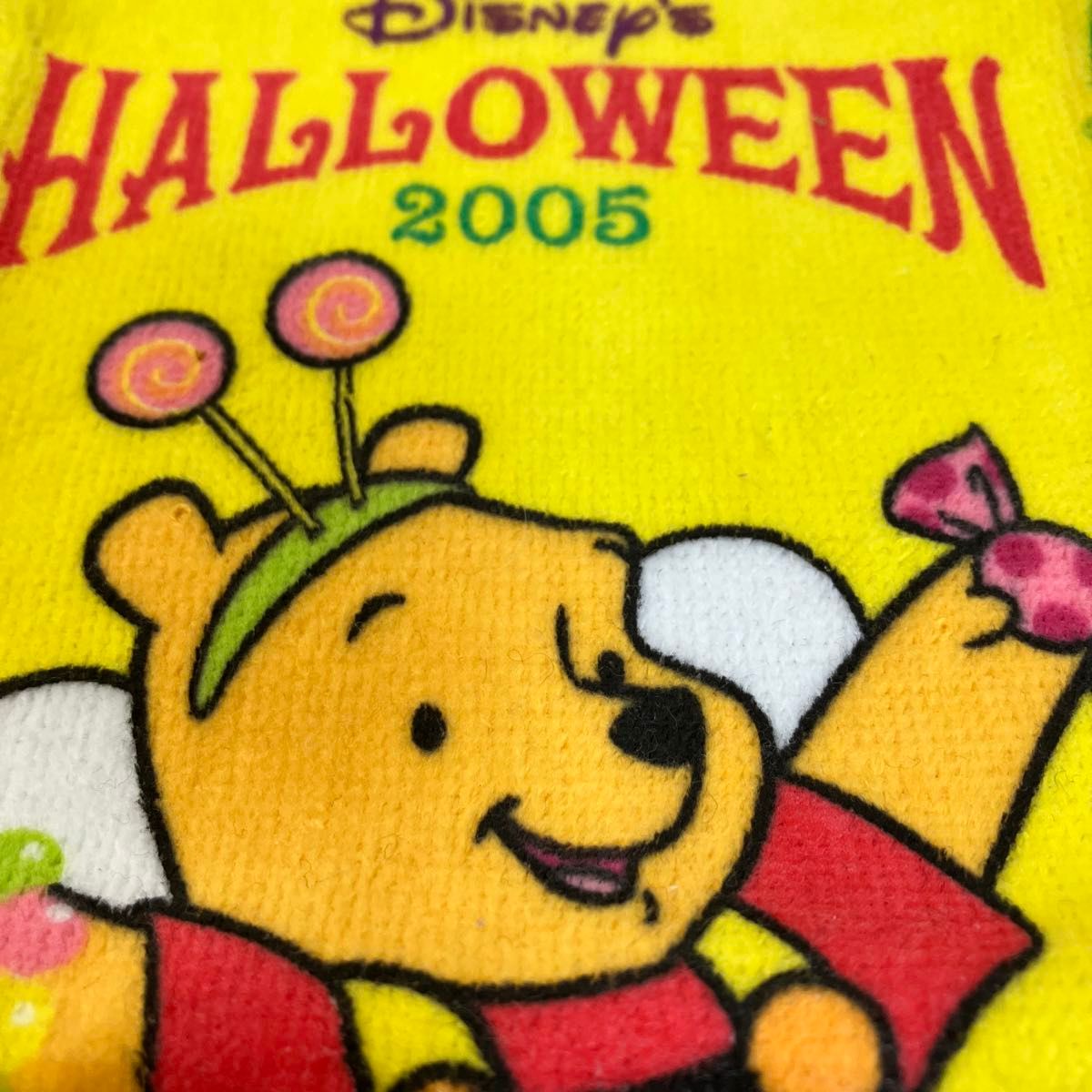 新品　ディズニーランド　タオルハンカチ　プーさん　ハロウィン限定　2005