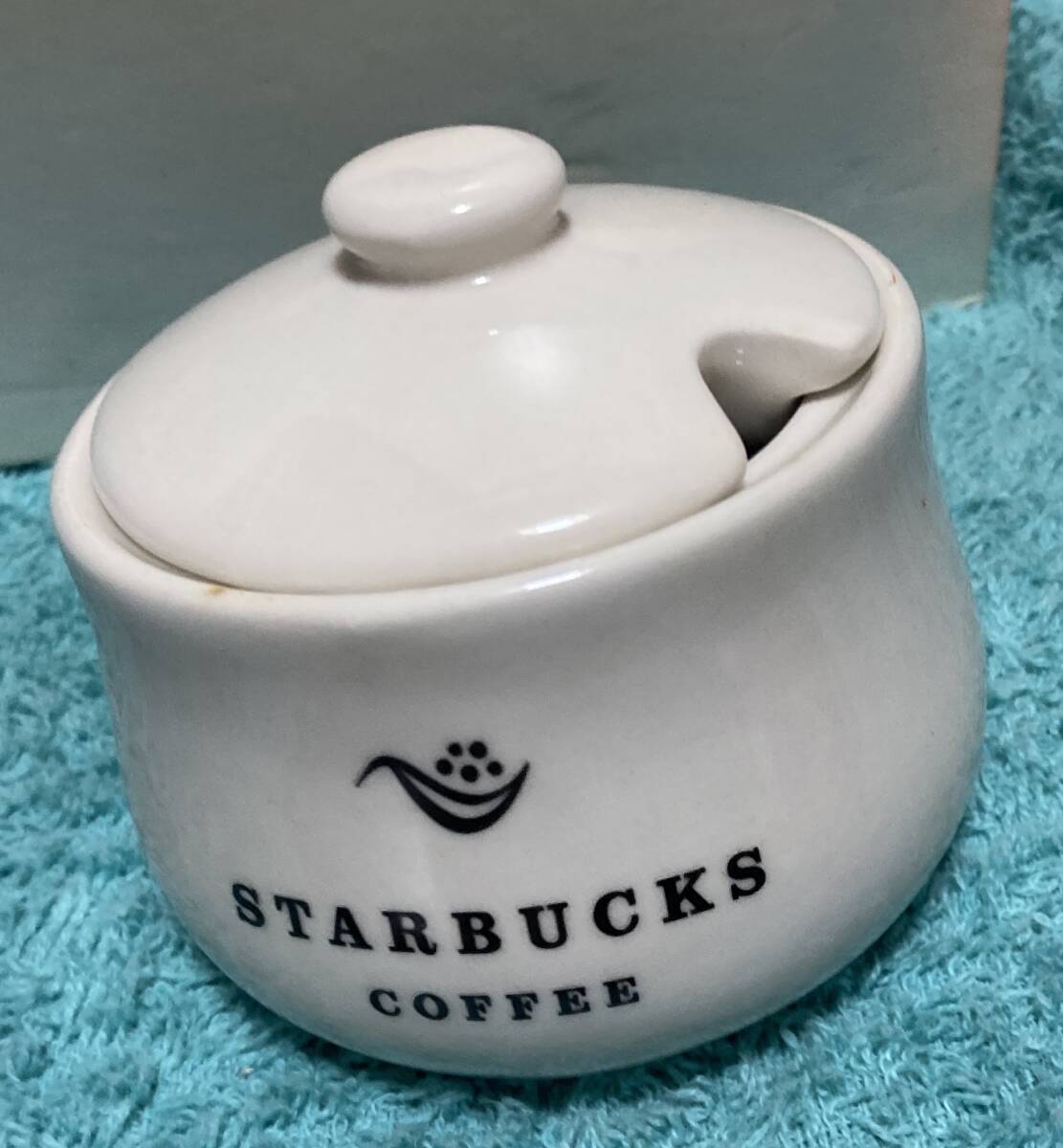 超レア!!旧デザイン商品 新品未使用品♪スタバ スターバックスコーヒー「シュガー＆クリーマーセット」Starbucks Coffee 福袋2016 専用箱付_画像2