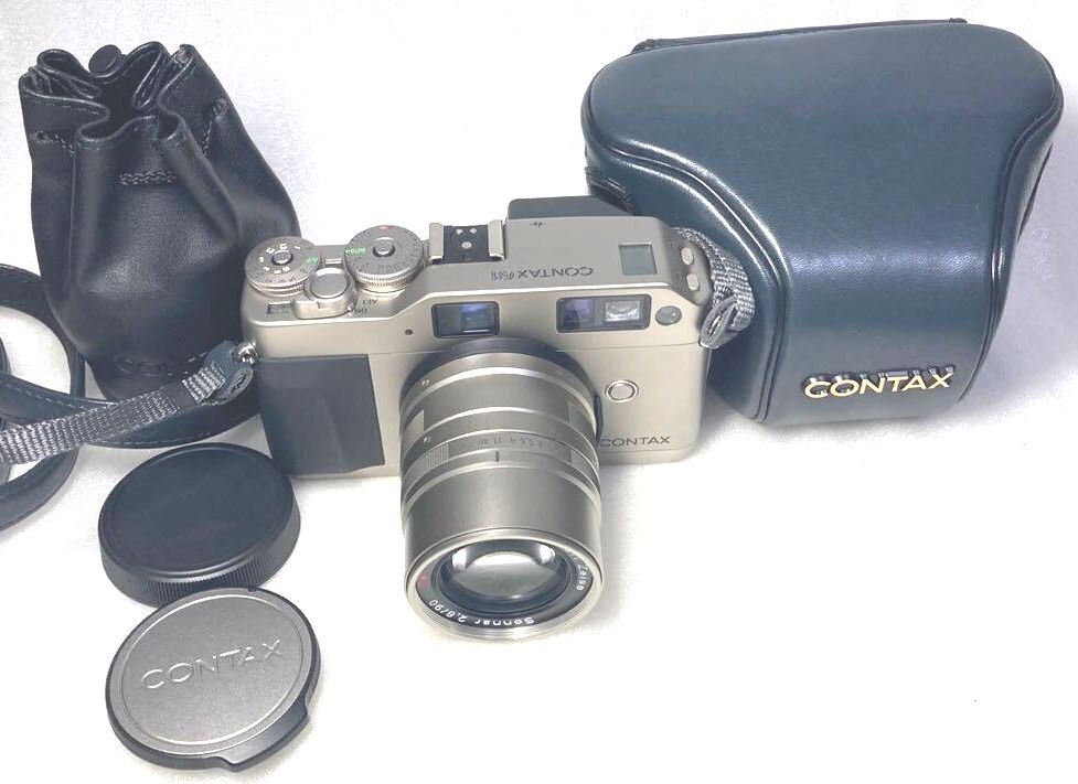★完動・かなり綺麗・極美品★Contax G1 ボディ＋CONTAX Carl Zeiss SonnarT* 90mm F2.8 レンズセット カメラケース・レンズケース等付属_画像1