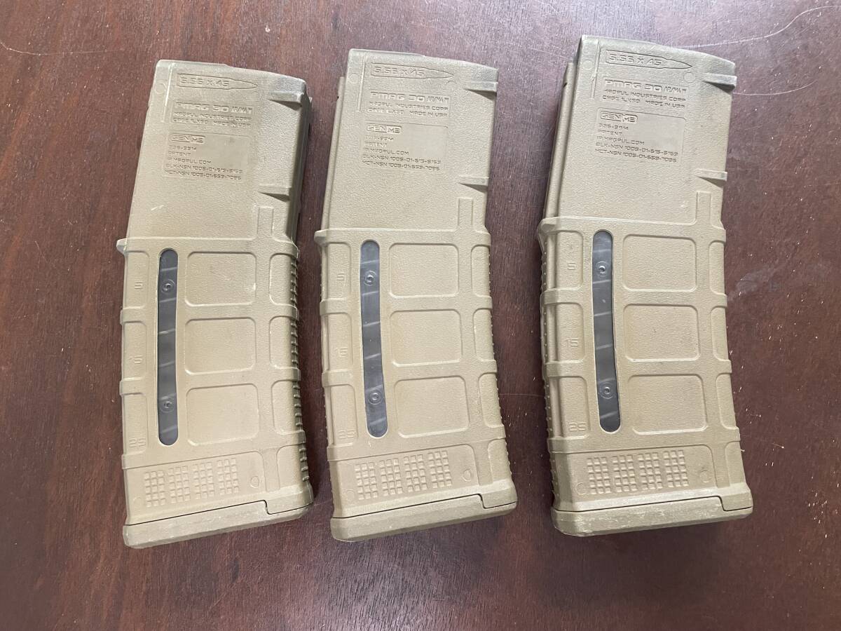 3本セット MAGPUL PMAG30 GEN M3 米軍 マガジン M4 MCT ポリマーマガジン マグプル emag hk sig glock プラケース トレポン seal devgru_画像1