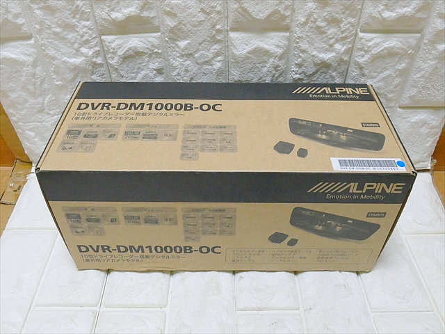 未使用　ALPINE　アルパイン　DVR-DM1000B-OC　10型ドライブレコーダー搭載デジタルミラー　車外用リアカメラモデル　_画像1