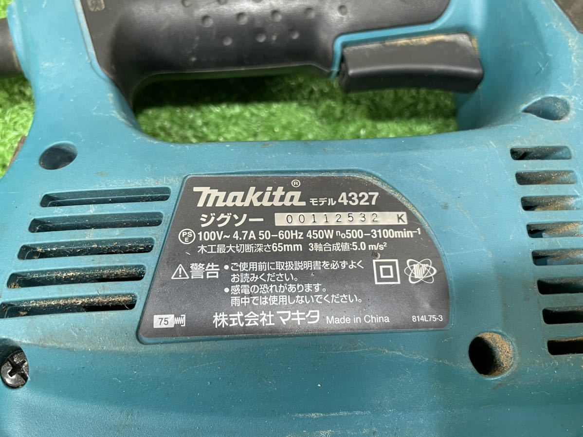 3B7 MAKITA マキタ ジグソー 4327 電動工具 工具 DIY 日曜大工 makita 中古動作品_画像4