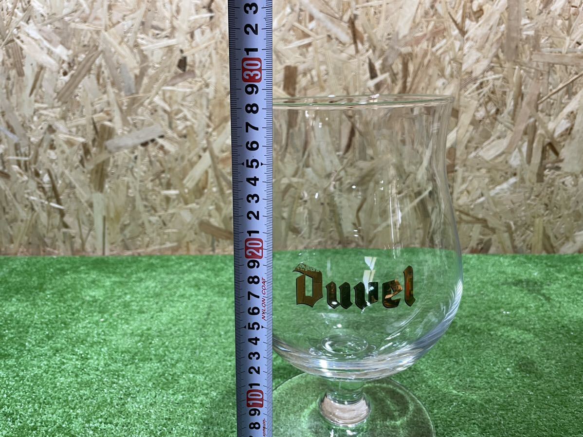 3B32 Duuel ビールグラス ワイングラス 特大 ボトルアクアリウム 高さ28.5cm 径14cm 中古_画像4