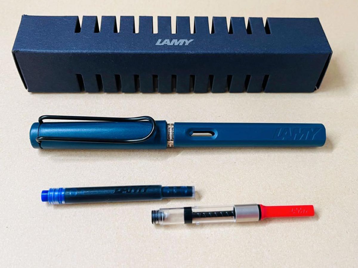 早い者勝ち2本セットLamy万年筆  ラミー  EF 細字　インクとコンバーター付き ラミー 万年筆 LAMY