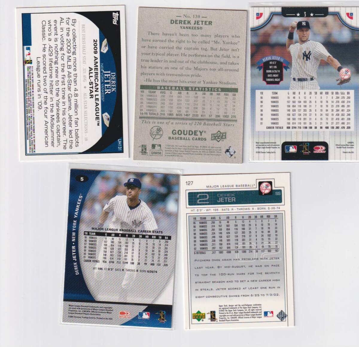 DEREK JETER デレク・ジーター New York Yankees トレーディングカード　10枚セット　UPERDECK Topps 　533_画像2