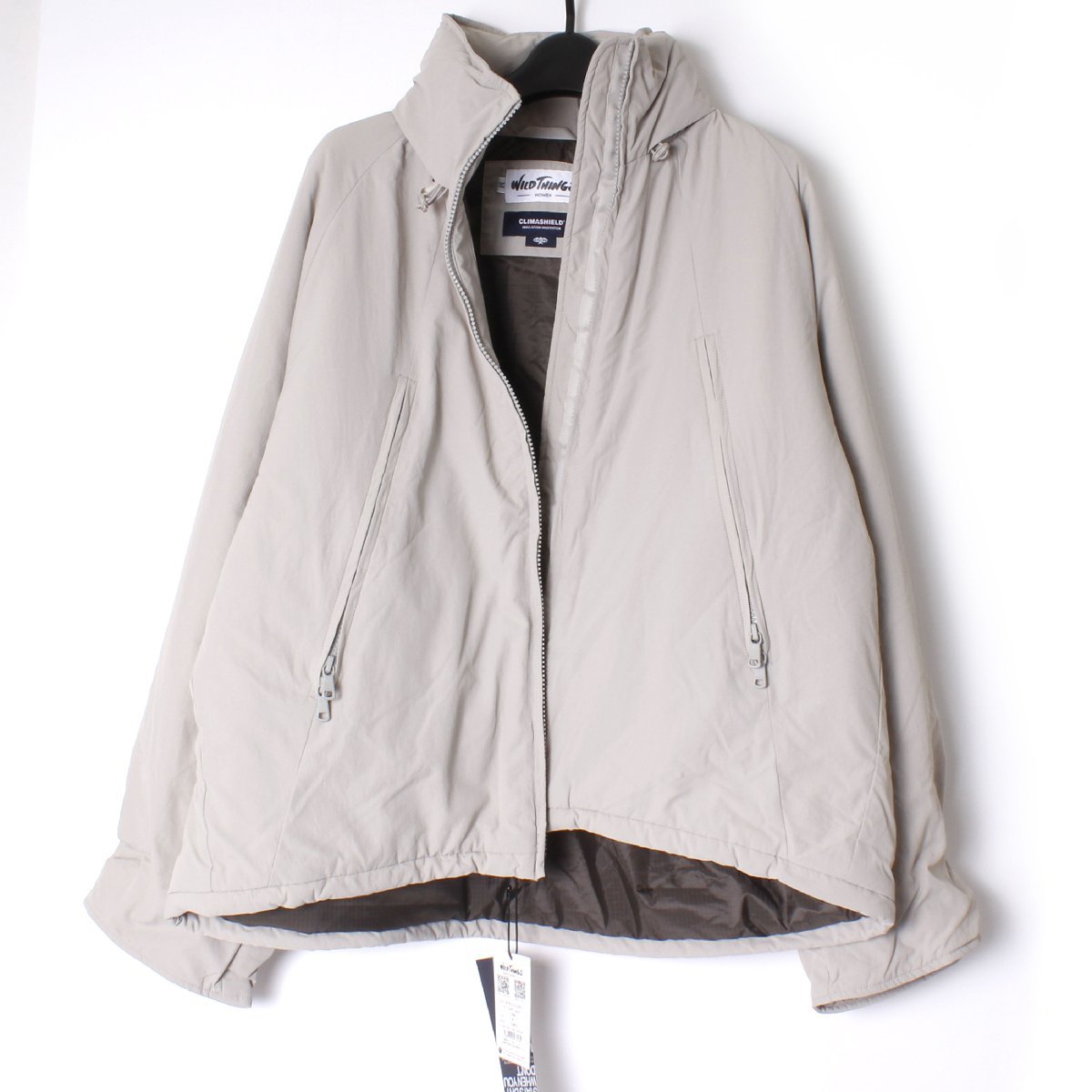 23FW【タグ付き・新品・定価49,500円】WILD THINGS W'S HAPPY JACKET sizeM CEMENT WTW23102SN ワイルドシングス ウィメンズ_画像3