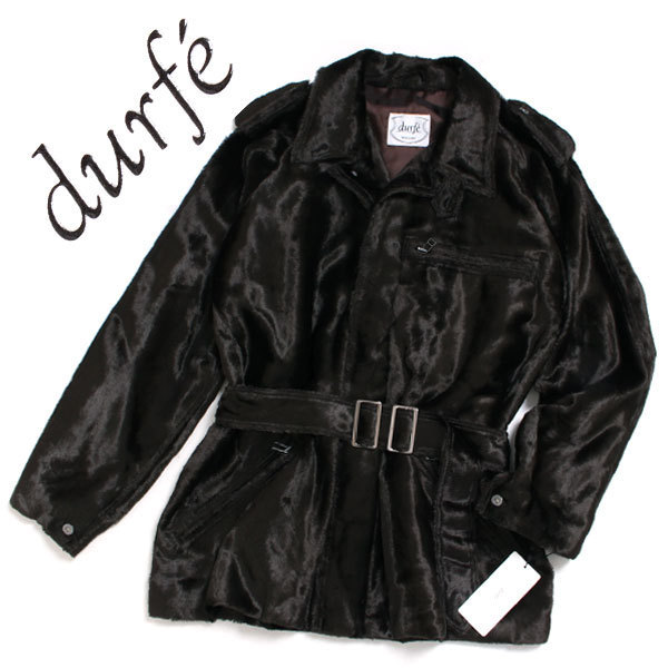 新品 durfe F/FUR WORK JKT フェイクファーワークジャケット 定価73,440円 フリーサイズ ブラウン デューフ