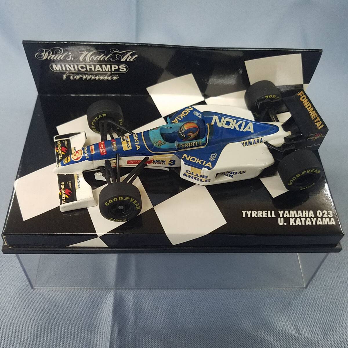 ミニチャンプス　MINICHAMPS　F1　ティレル ヤマハ　TYRRELL YAMAHA 023　片山右京　U.KATAYAMA　1/43_画像2