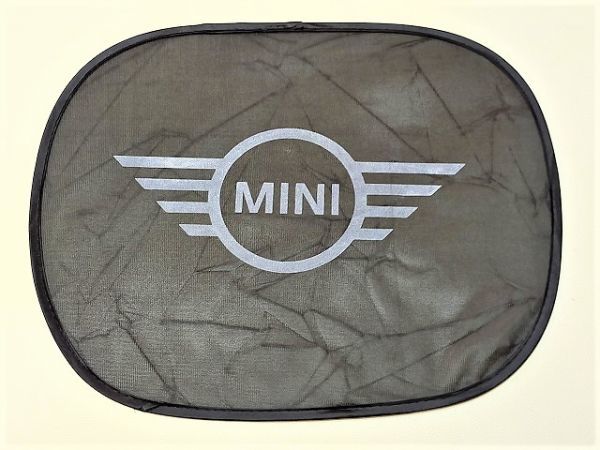 【送料無料】MINI ミニクーパー ワン サイド ２枚 サンシェード メッシュ ワンタッチ 折り畳み収納 ＭＩＮＩ ＷＩＮＧ 翼デザイン_画像5