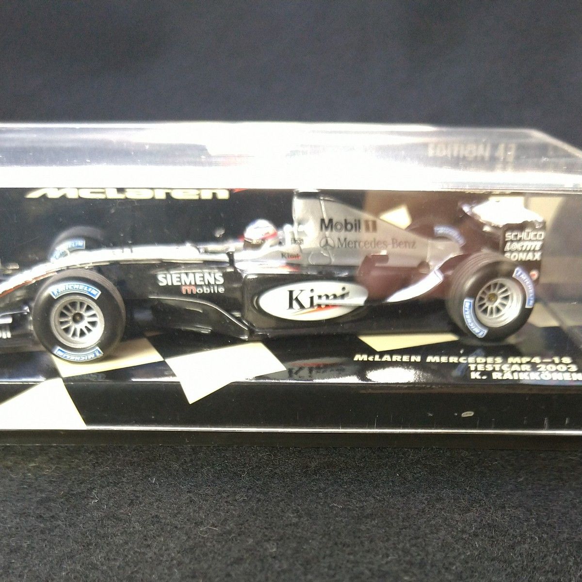 ミニカー 1/43 ミニチャンプス McLAREN MERCEDES MP4/18 TESTCAR K.RAIKKONEN 03