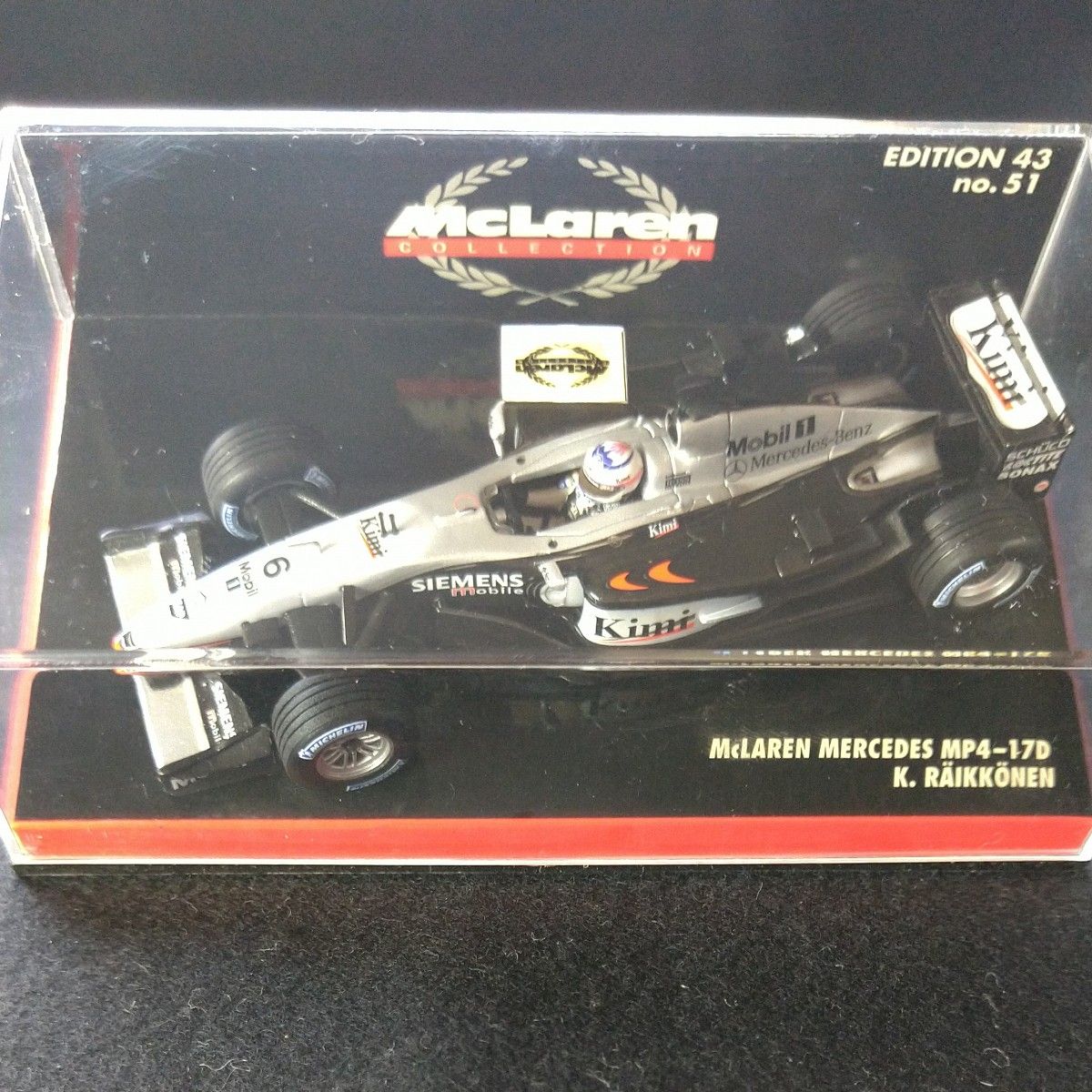 ミニカー 1/43 ミニチャンプス McLAREN MERCEDES MP4-17D K.RAIKKONEN