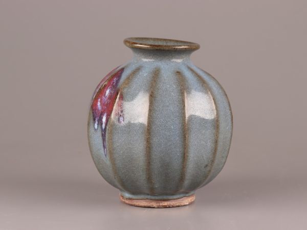 中国古玩 唐物 宋代 釣窯 花瓶 時代物 極上品 初だし品 C4744_画像3