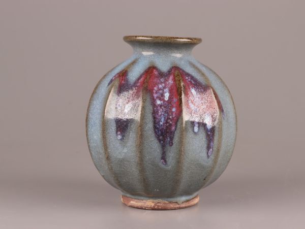中国古玩 唐物 宋代 釣窯 花瓶 時代物 極上品 初だし品 C4744_画像2